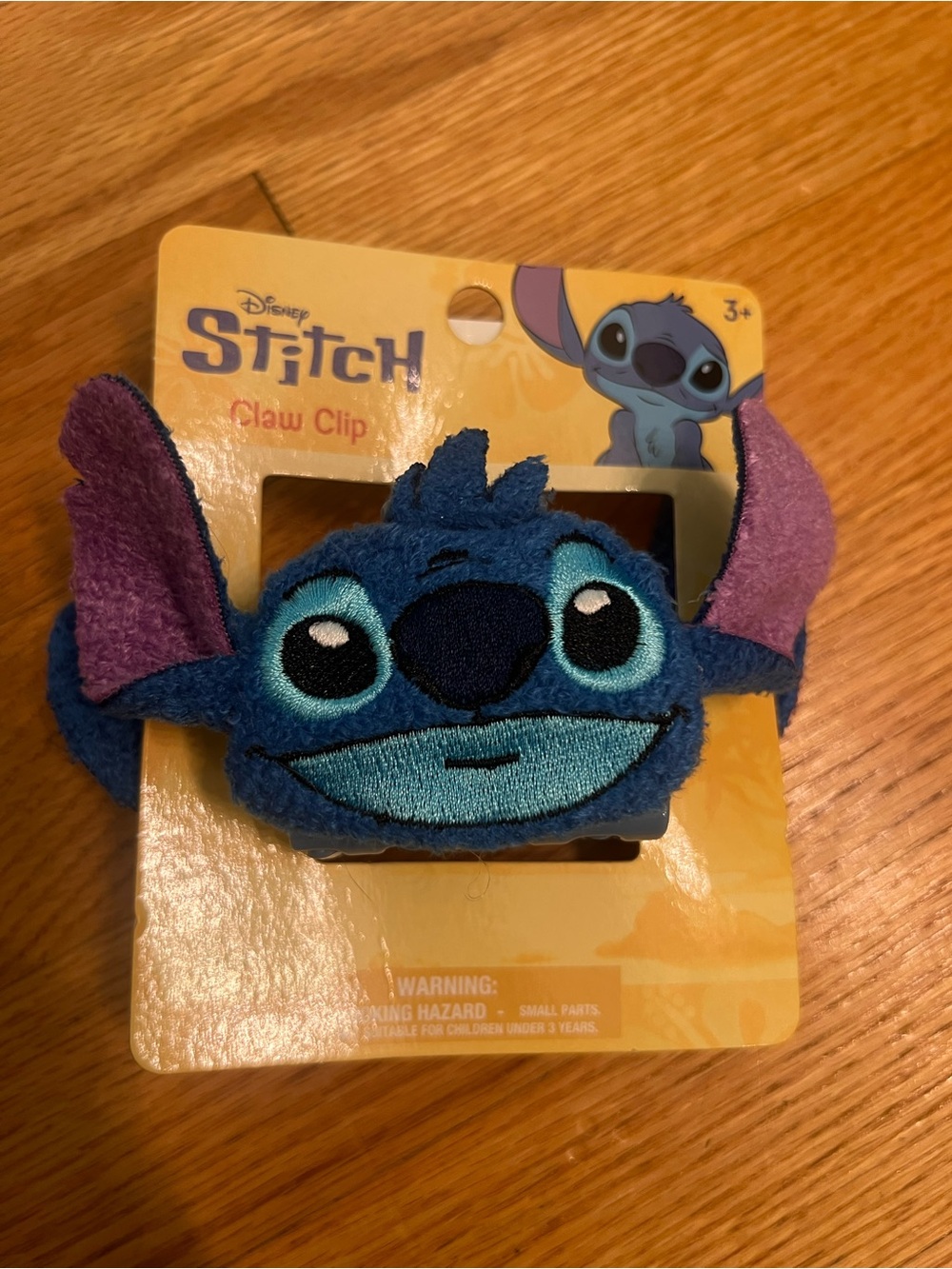Disney Stitch Plush Hair Claw in Blue and Purple